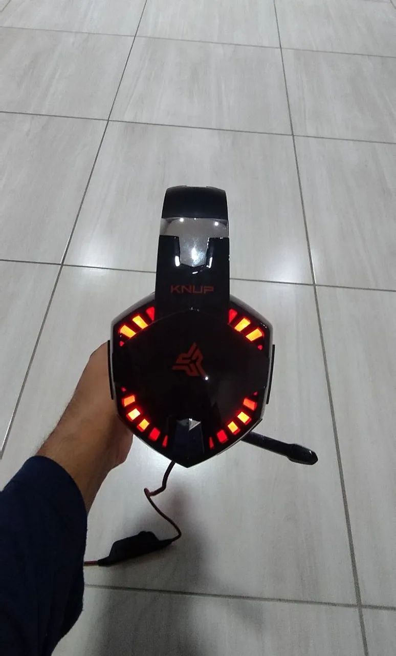 Fone Headset Gamer Surround LED - Foto 3