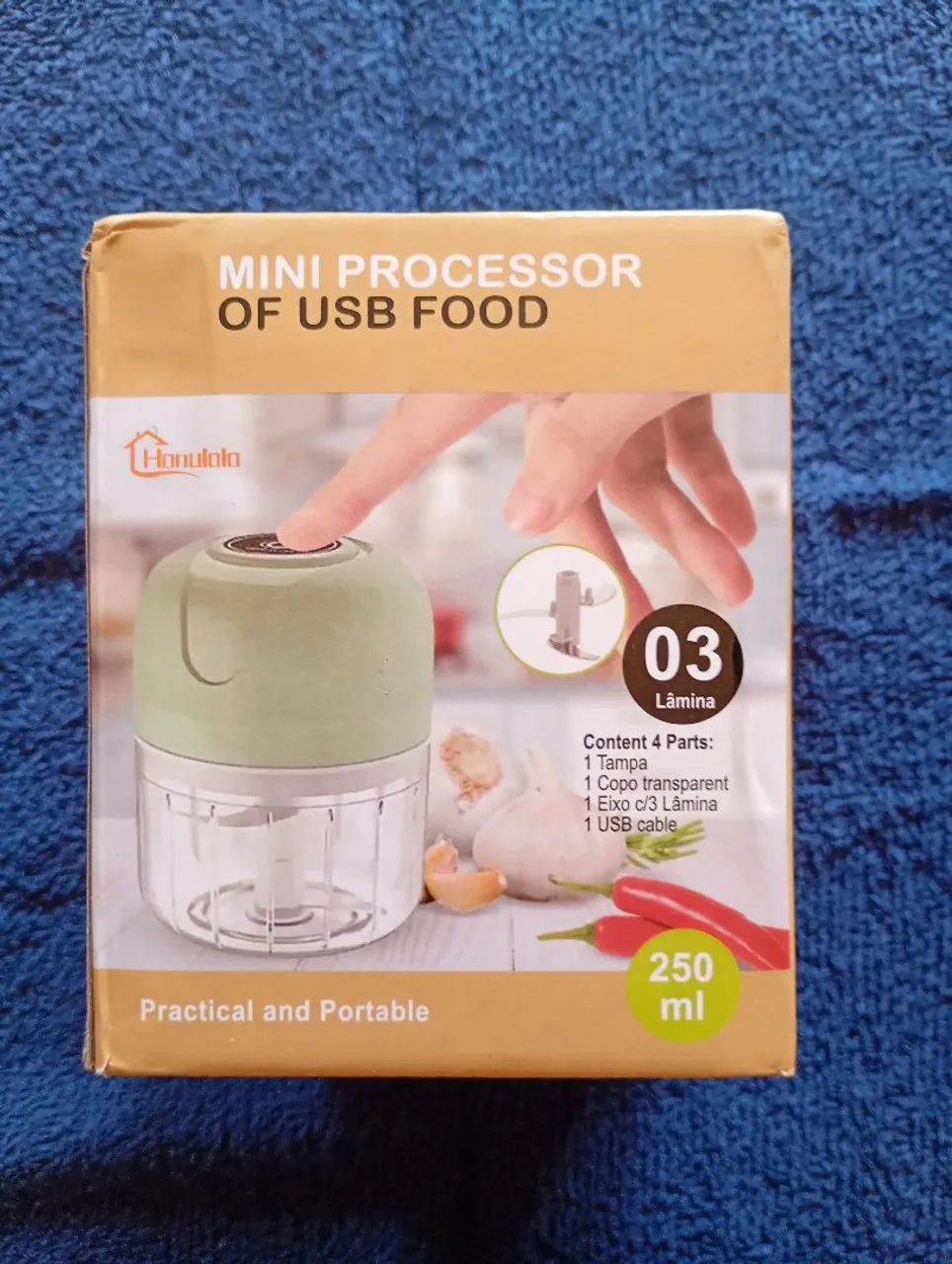 Mini processador elétrico 