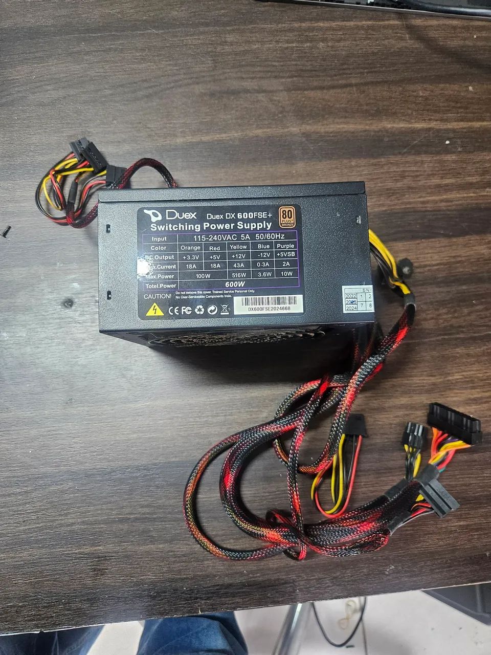 Fonte gamer 600w 