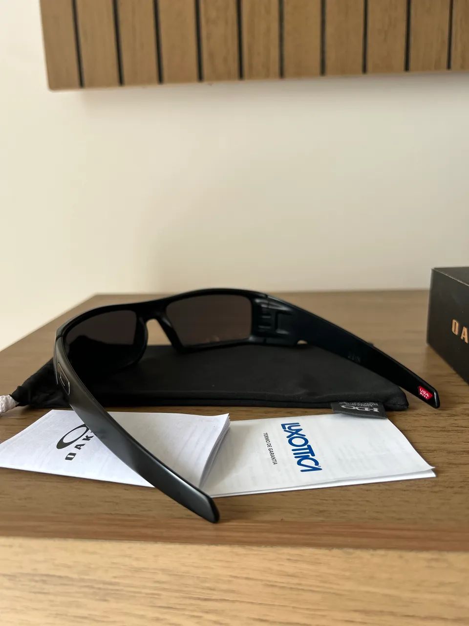 Óculos Oakley Gascan Matte Black Lentes Grey - Foto 3