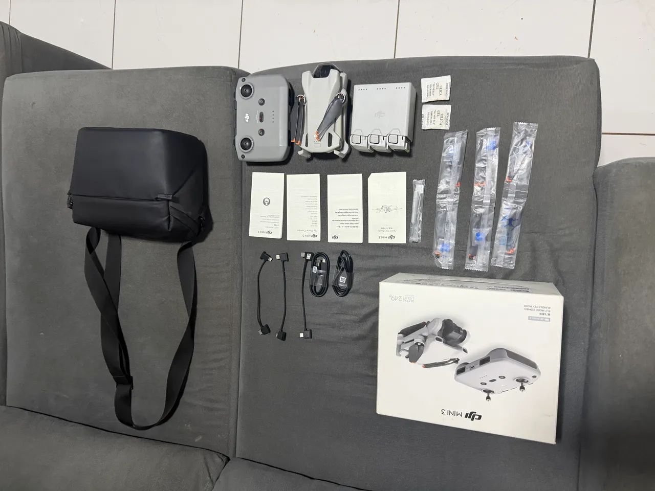 Drone Dji Mini 3 - Fly more combo (completo na caixa)  - Foto 4