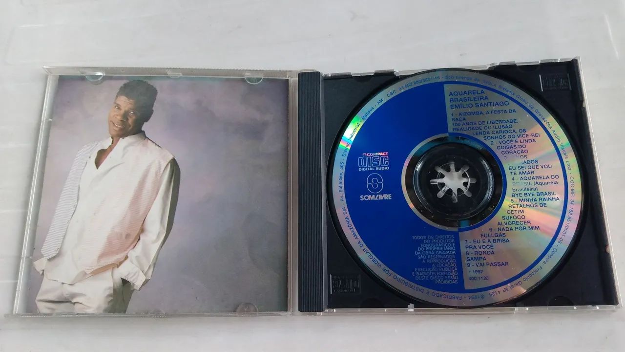 CD original Emílio Santiago ótimo estado.  - Foto 3