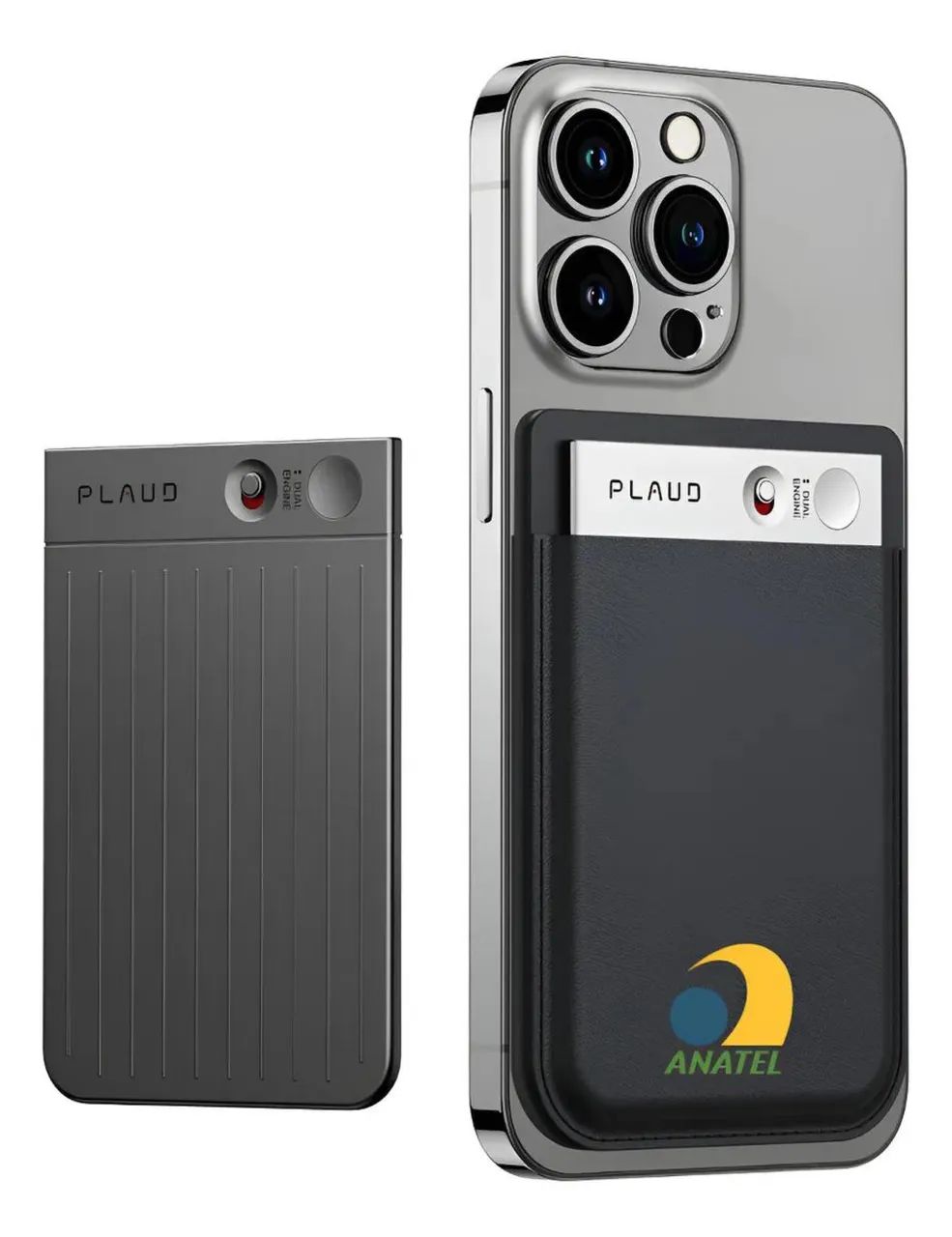 Gravador de Voz AI Plaud Note 64GB cinza com ChatGPT e Transcrição