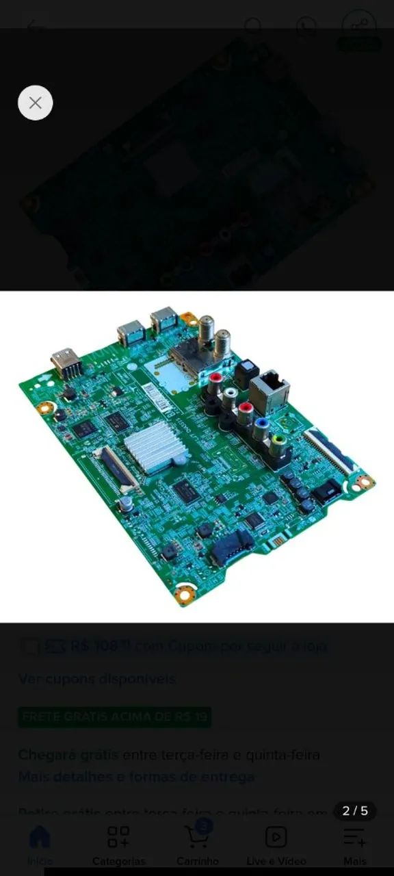 PLACA TV LG 43 LJ5550 - Foto 2