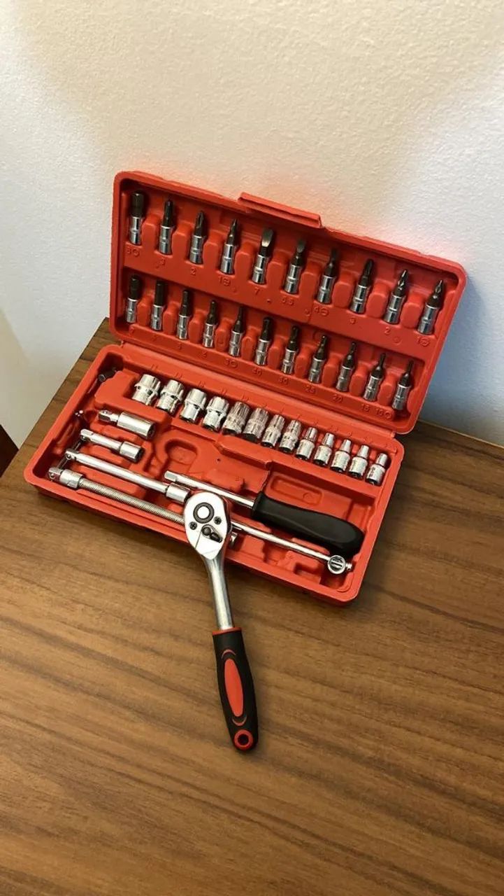 Kit de ferramentas 46 peças ¼  - Foto 4