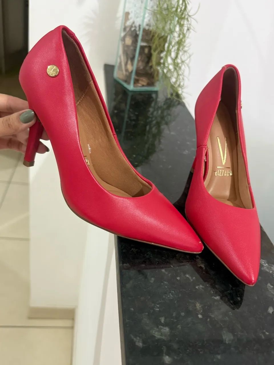 Scarpin vermelho Vizzano - Foto 2