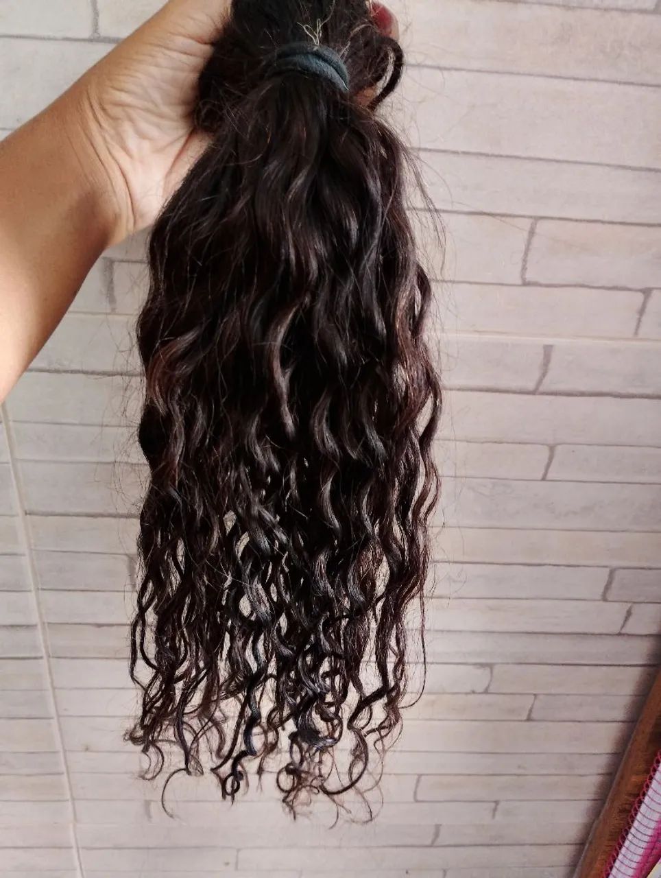 Cabelo humano cacheado 