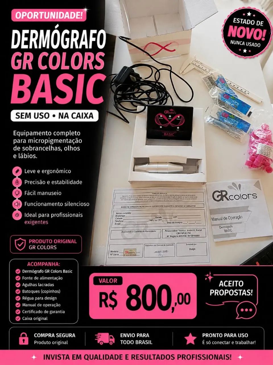 Vende-se Dermografo(para micropigmentação) - Foto 4