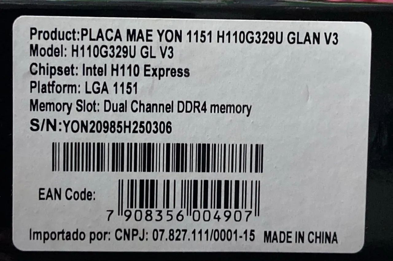 Placa Mãe Yon 1150 -6meses de garantia  - Foto 3