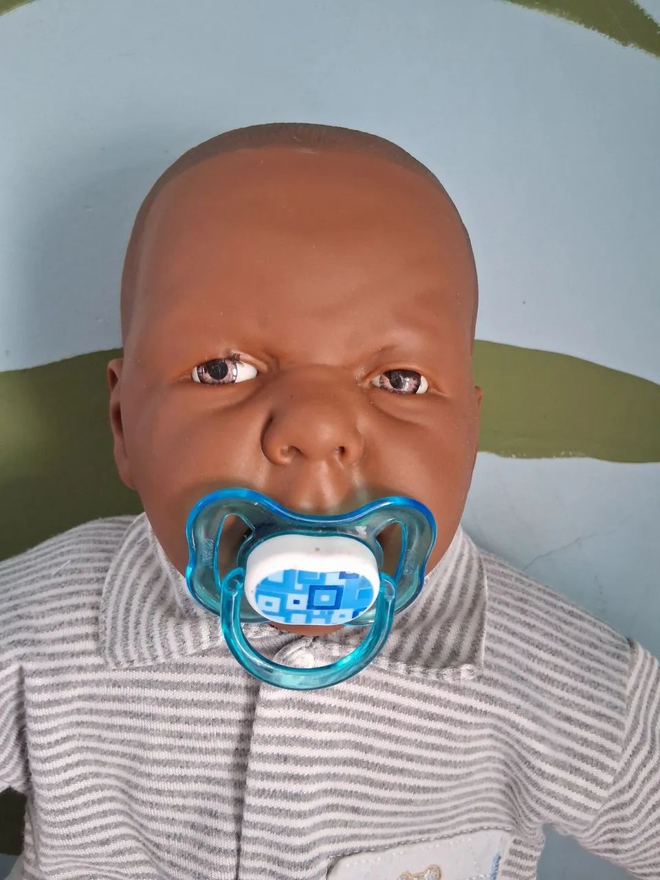 Boneca Bebê Menino Negro - Foto 4