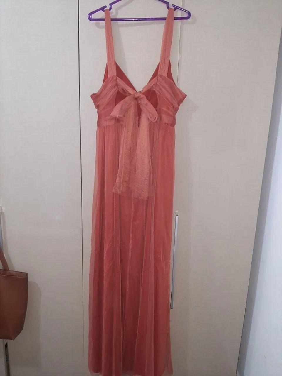 Vestido Longo Plus Size Terracota - Foto 2