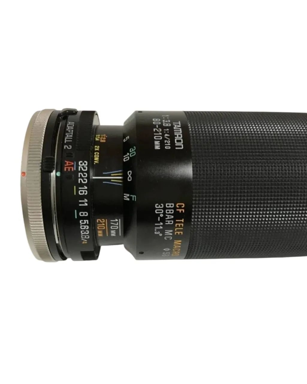 Lente macro TAMRON 80-210mm f3.8 para CANON, com capuz e estojo