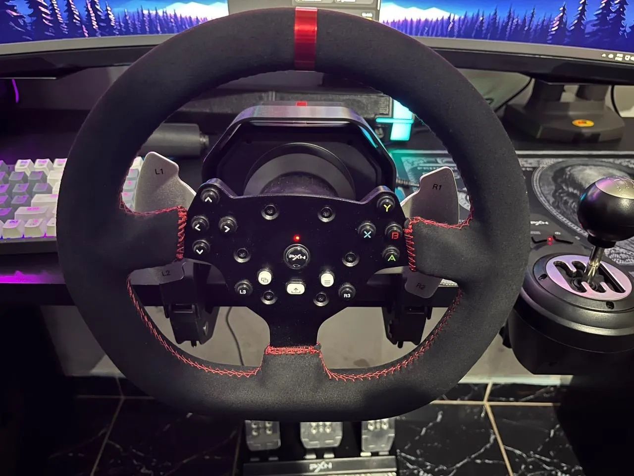 PXN - V10 Volante de Corrida com Feedback de Força - Foto 4