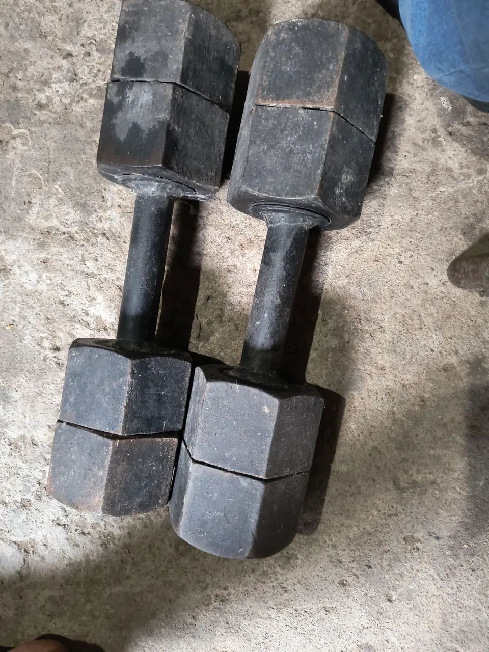 Vendo par de halteres 16 kg