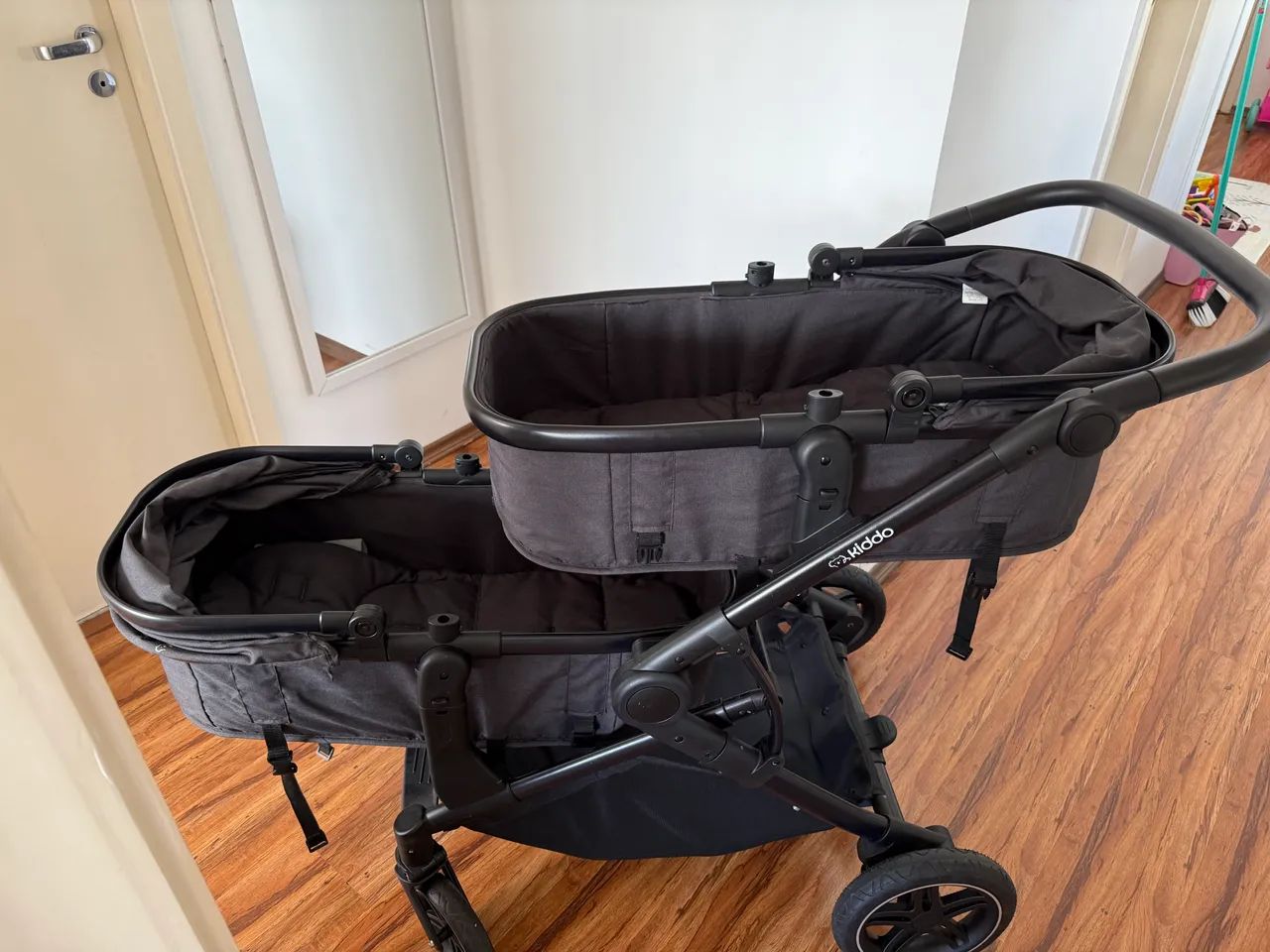 Carrinho de bebê para gêmeos - kiddo  - Foto 4