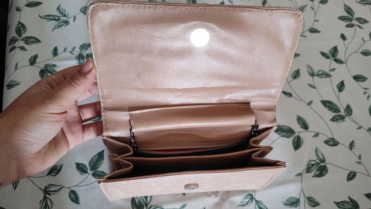Bolsa Clutch Nude - Foto 4
