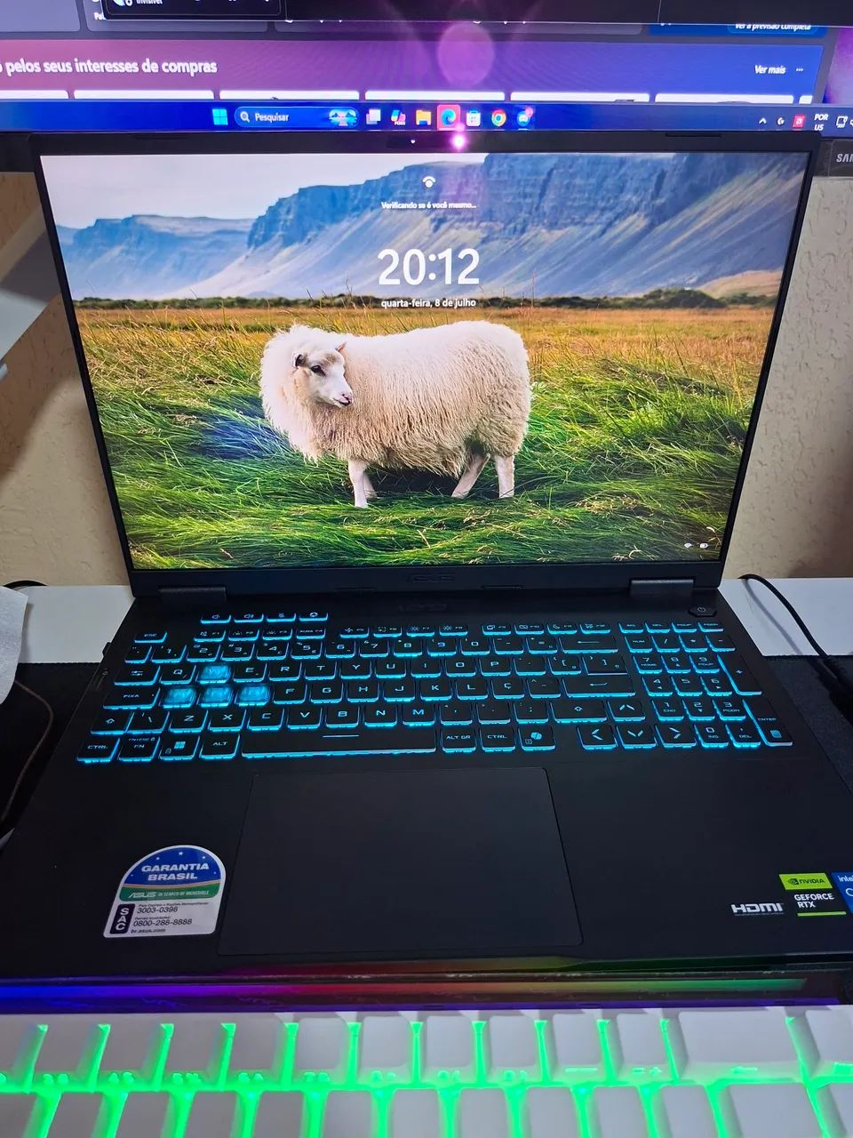 Notebook asus tuf rtx 5060 i5 16gb - Foto 2