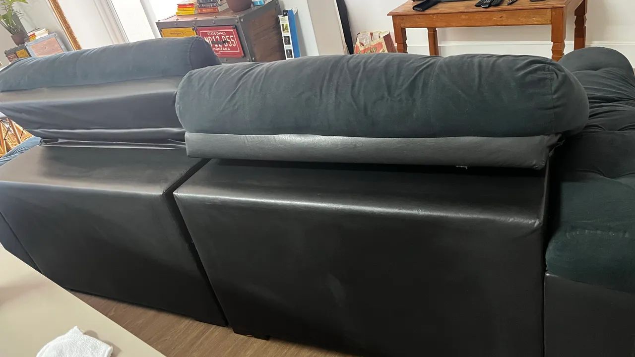 Sofá retrátil em chenile  - Foto 3