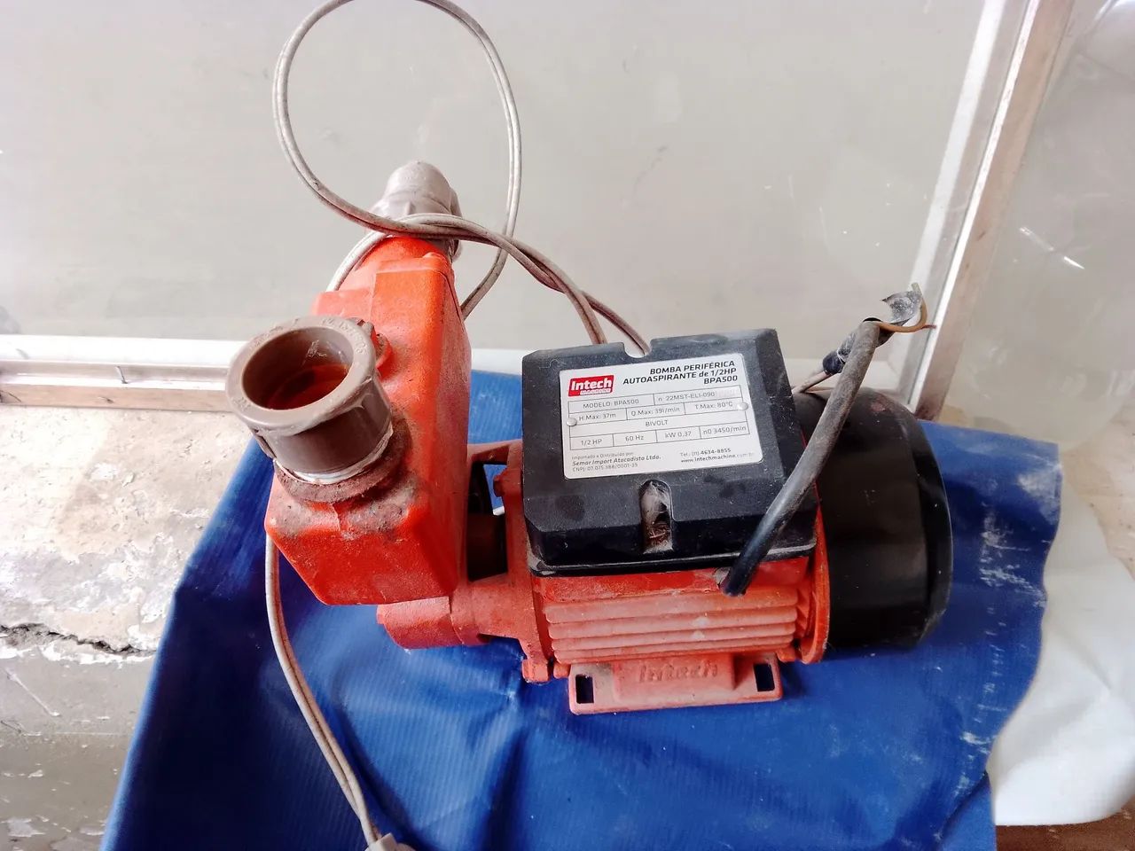 Bomba periférica auto aspirante intech 1/2 hp - Foto 4