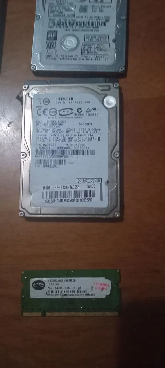 Lote 4 HD de notebook e 2 memórias  - Foto 4