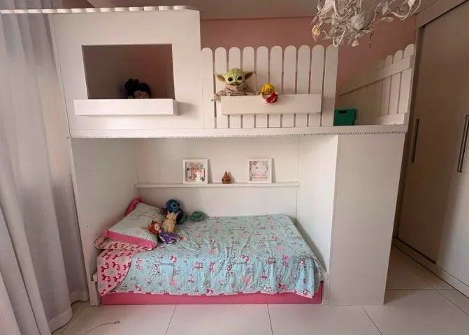 Cama infatil casinha com cama extra - Foto 2