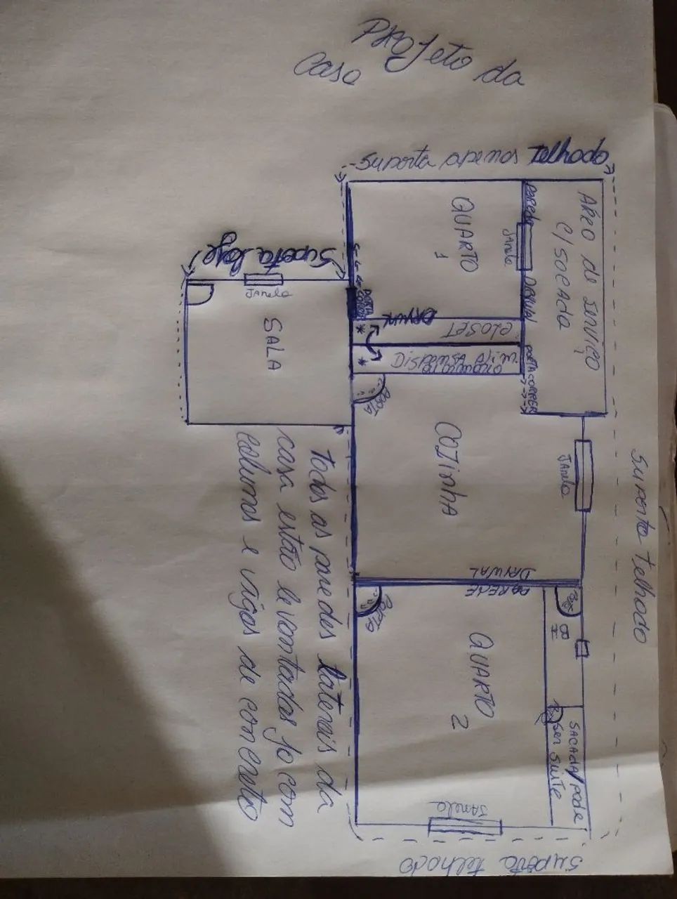 vendo parte superior da casa 