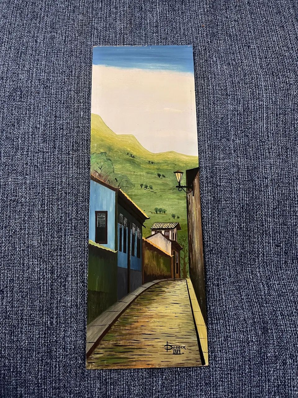 Óleo sobre Eucatex Dereck 1984  - Foto 4