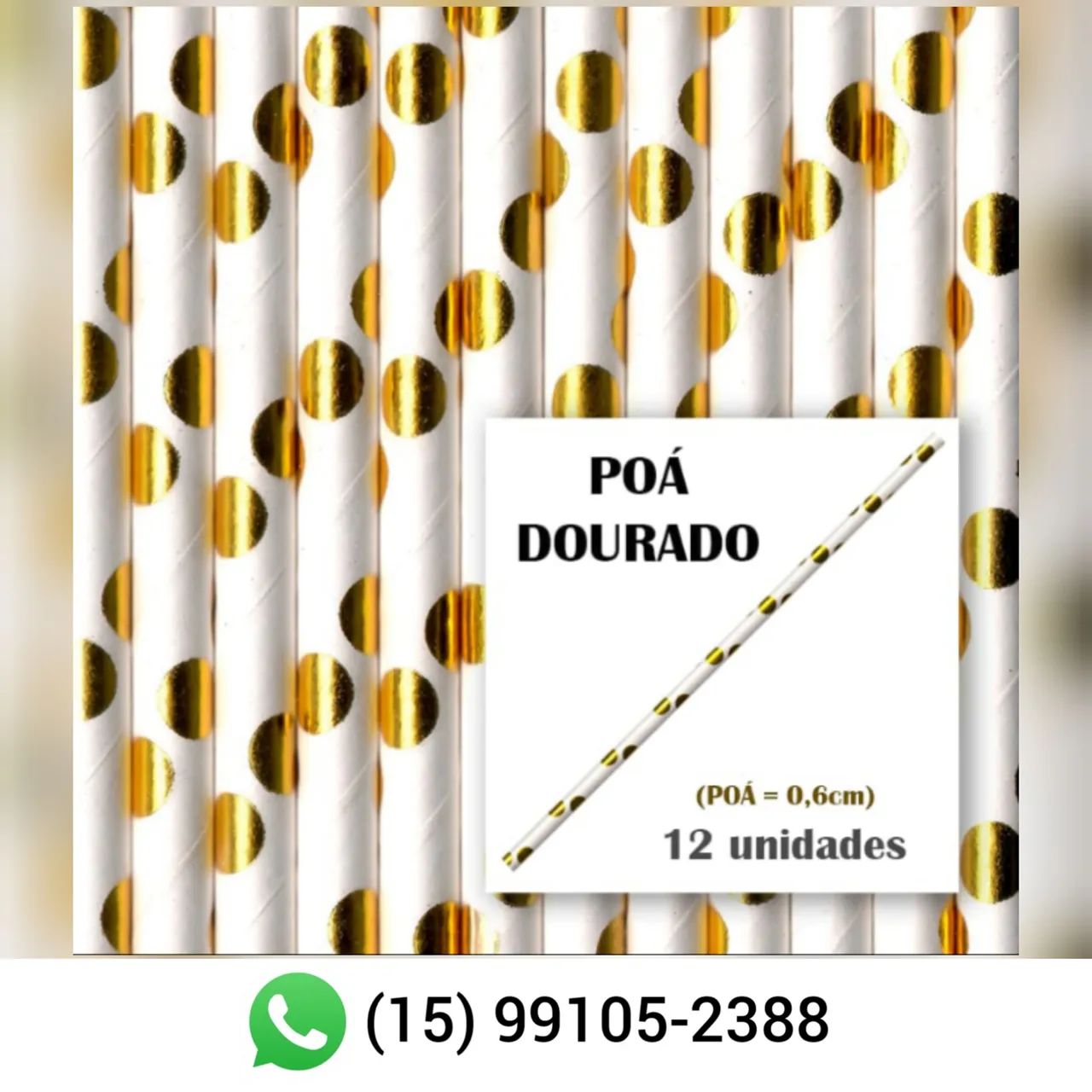 Canudos de papel para topo de bolo  - Foto 2