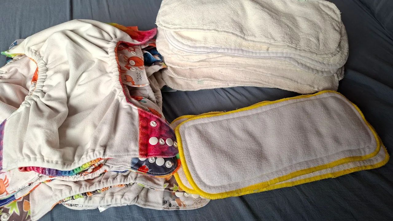 Fraldas de pano da marca Dipano + absorventes  - Foto 5