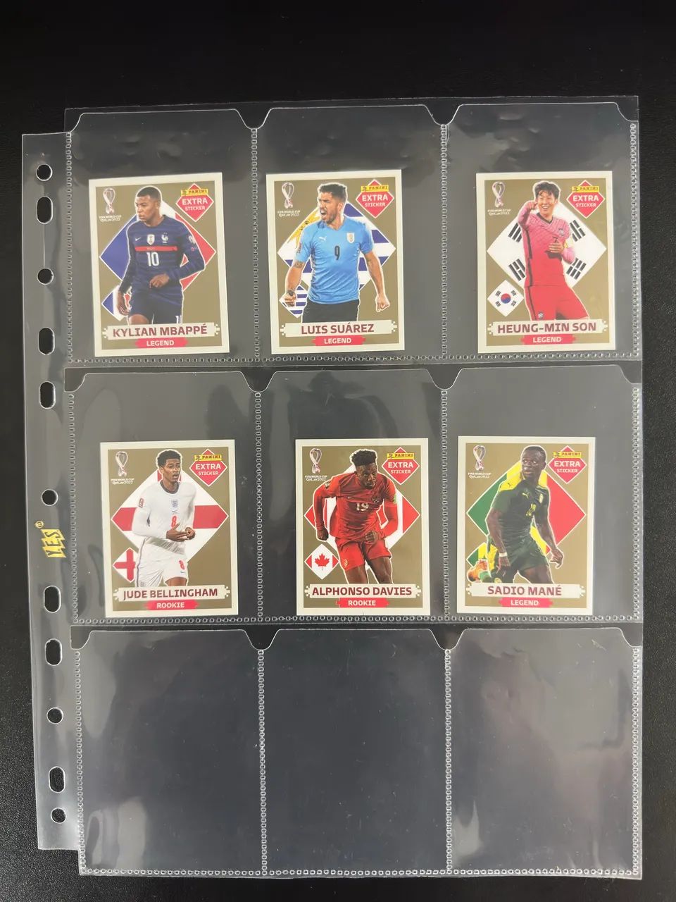 Figurinha extra legend Ouro copa 2022
