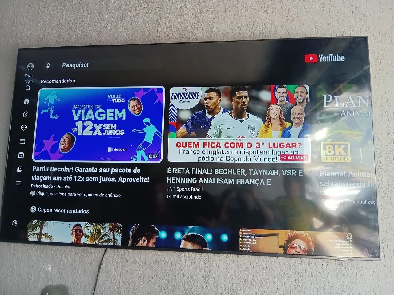 TV 75 POLEGADAS SAMSUNG SMART 4K BORDA INFINITA detalhe mínimo na imagem  - Foto 2