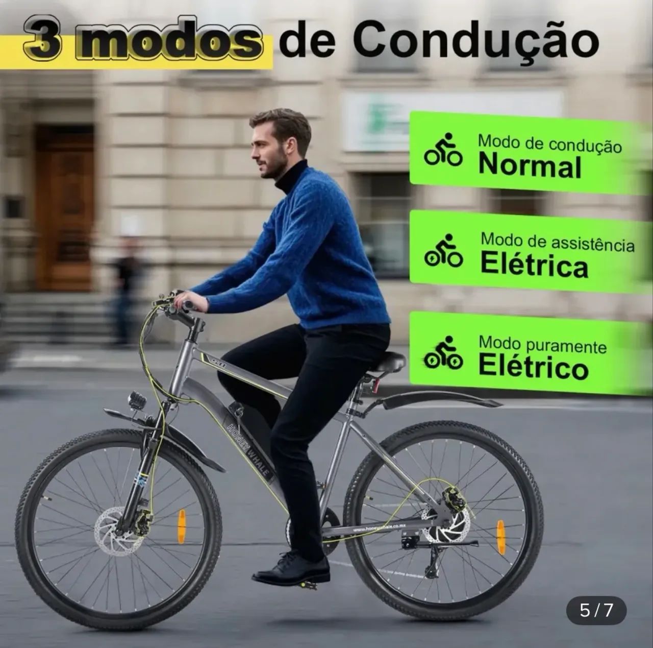 Bicicleta Elétrica 450w - Foto 4