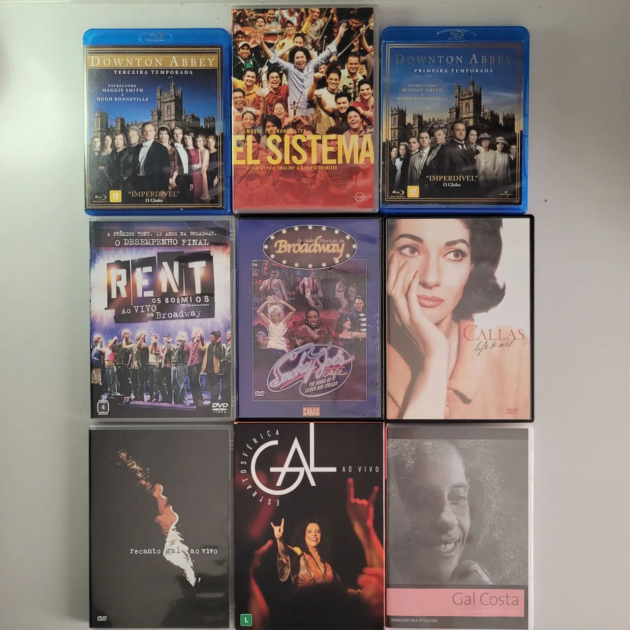 Lote 7 DVDs e 2 blu-ray 