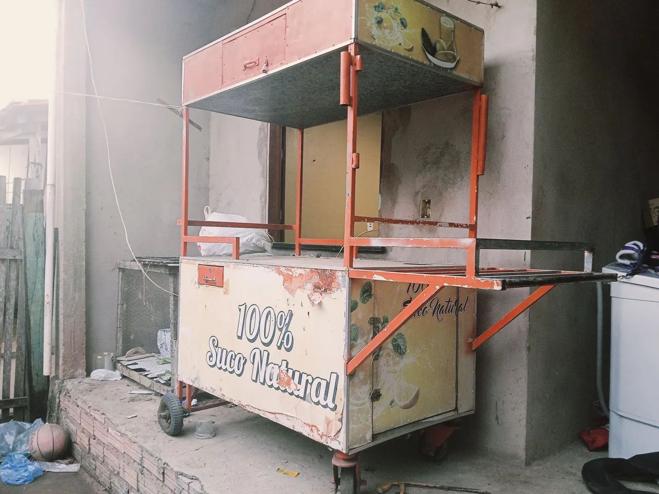 Carrinho de Suco de laranja.