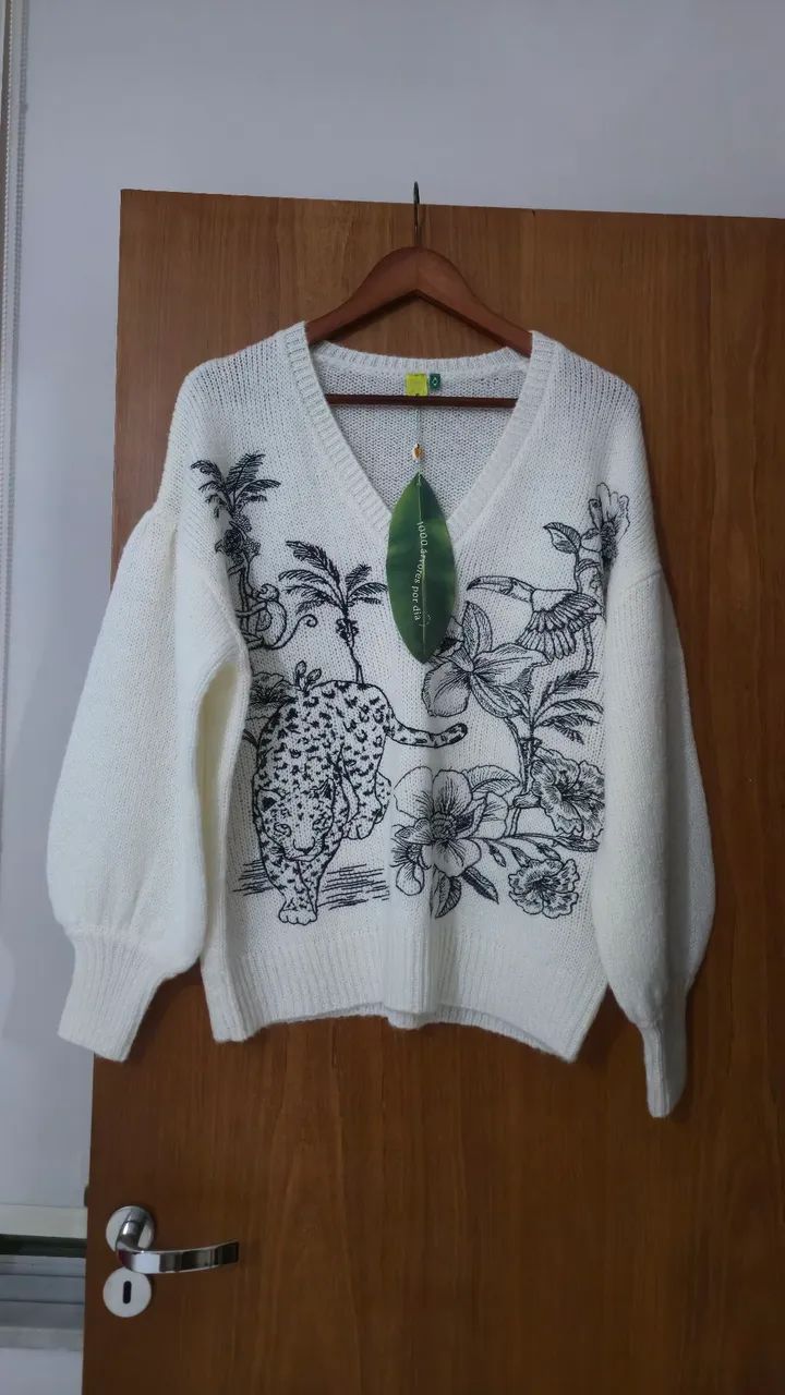 Pull tricot bordado Farm - Foto 2