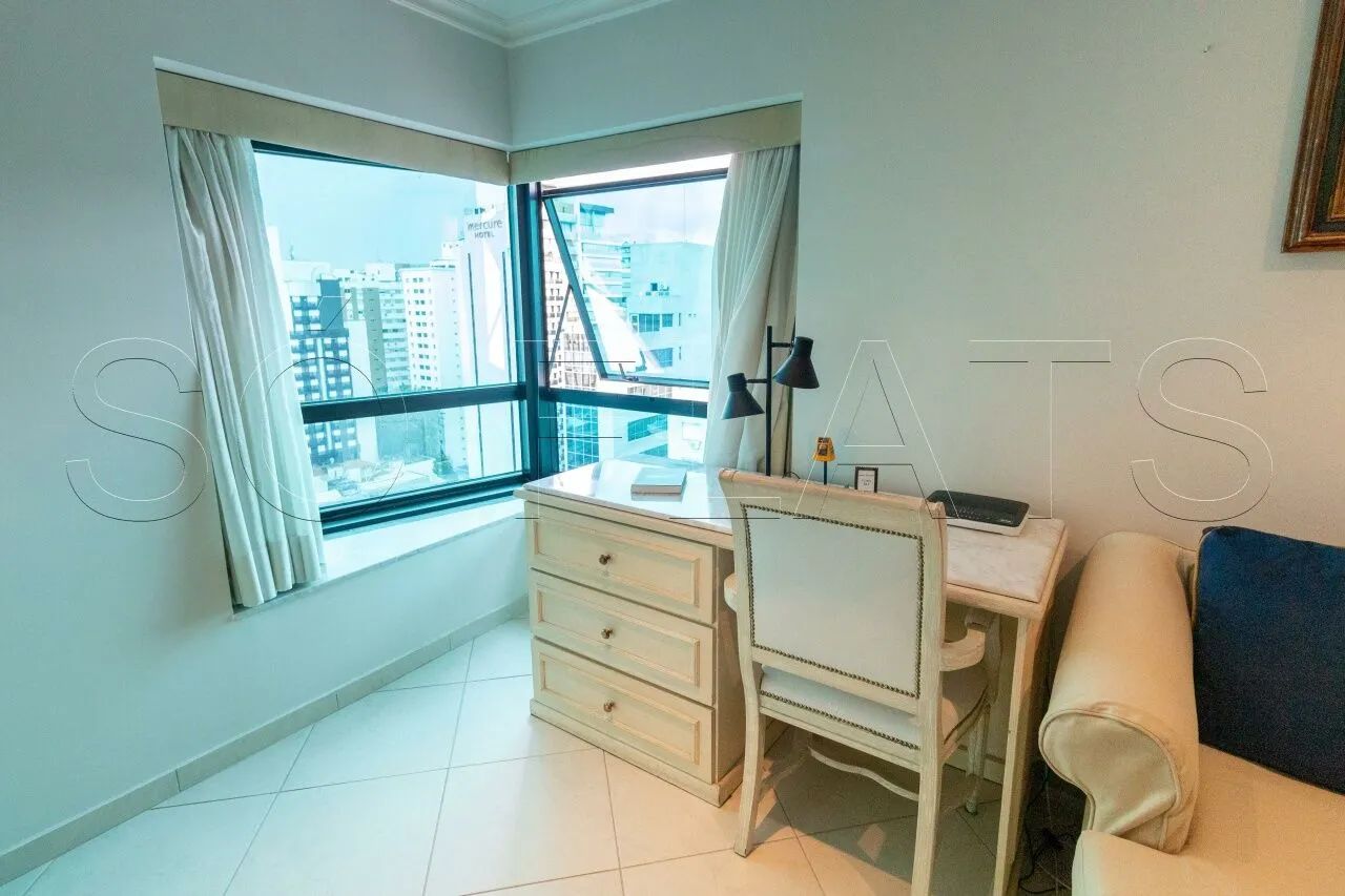 Flat com 1 dormitório, lavanderia coletiva e vaga de garagem com quarto separado da sala. - Foto 4