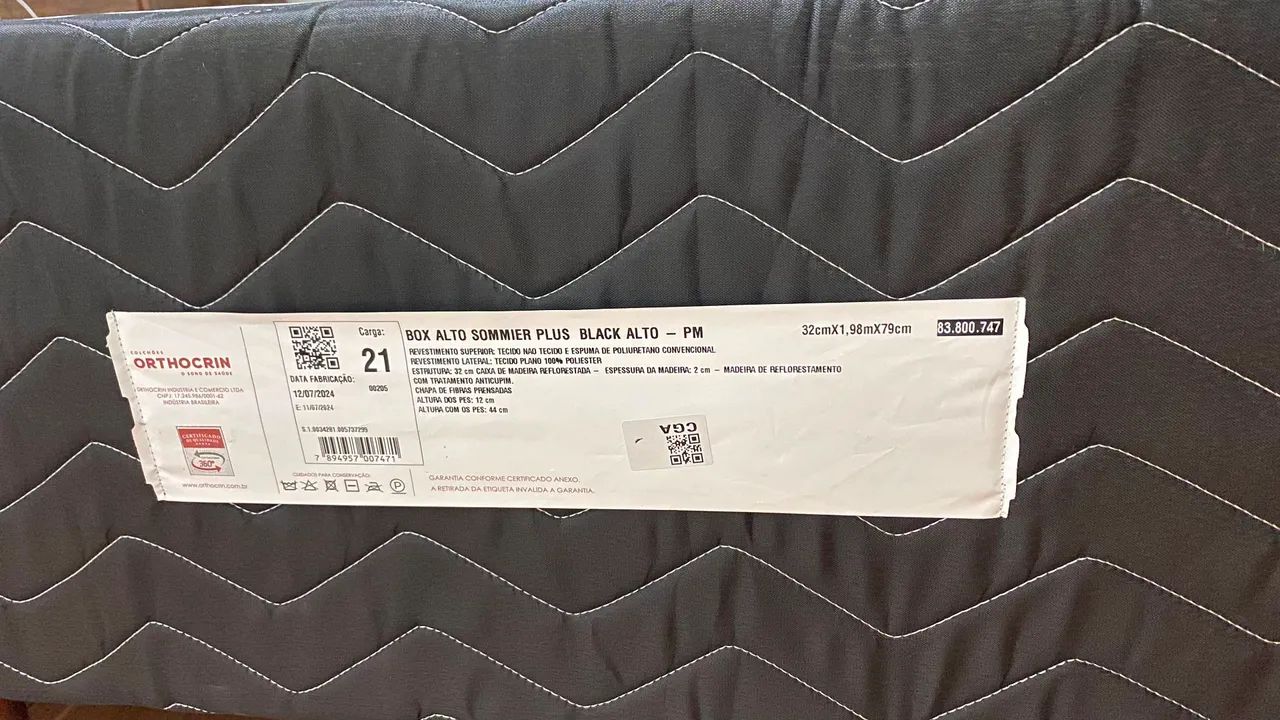 CAMA BOX QUEEN ( APENAS A BASE) ORTOCRIN  - Foto 2
