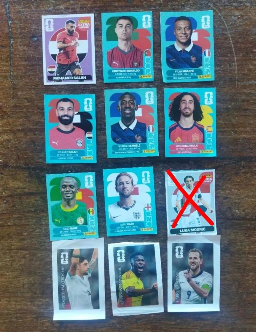 Lote de figurinhas da COPA 2026
