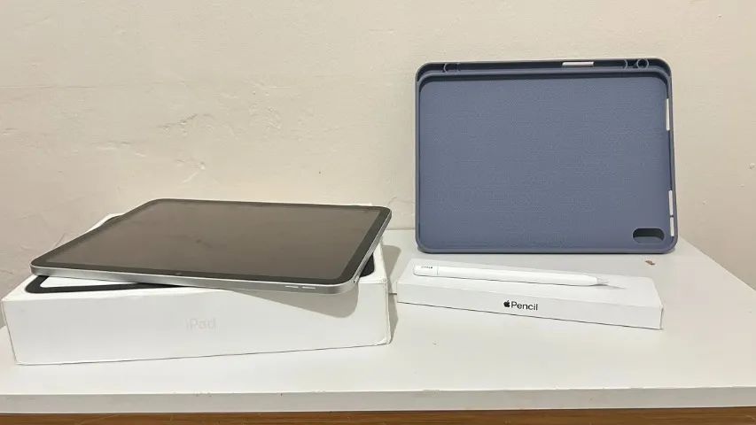 iPad 10ª geração + Apple Pencil original - Impecável, completo na