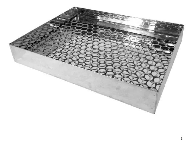 Escorredor de Fritura Óleo Grande Industrial Inox 40x30cm