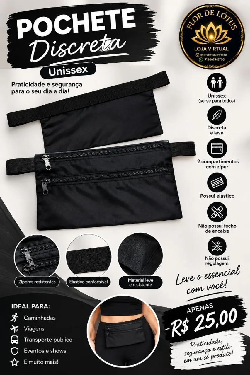 Pochete discreta 
