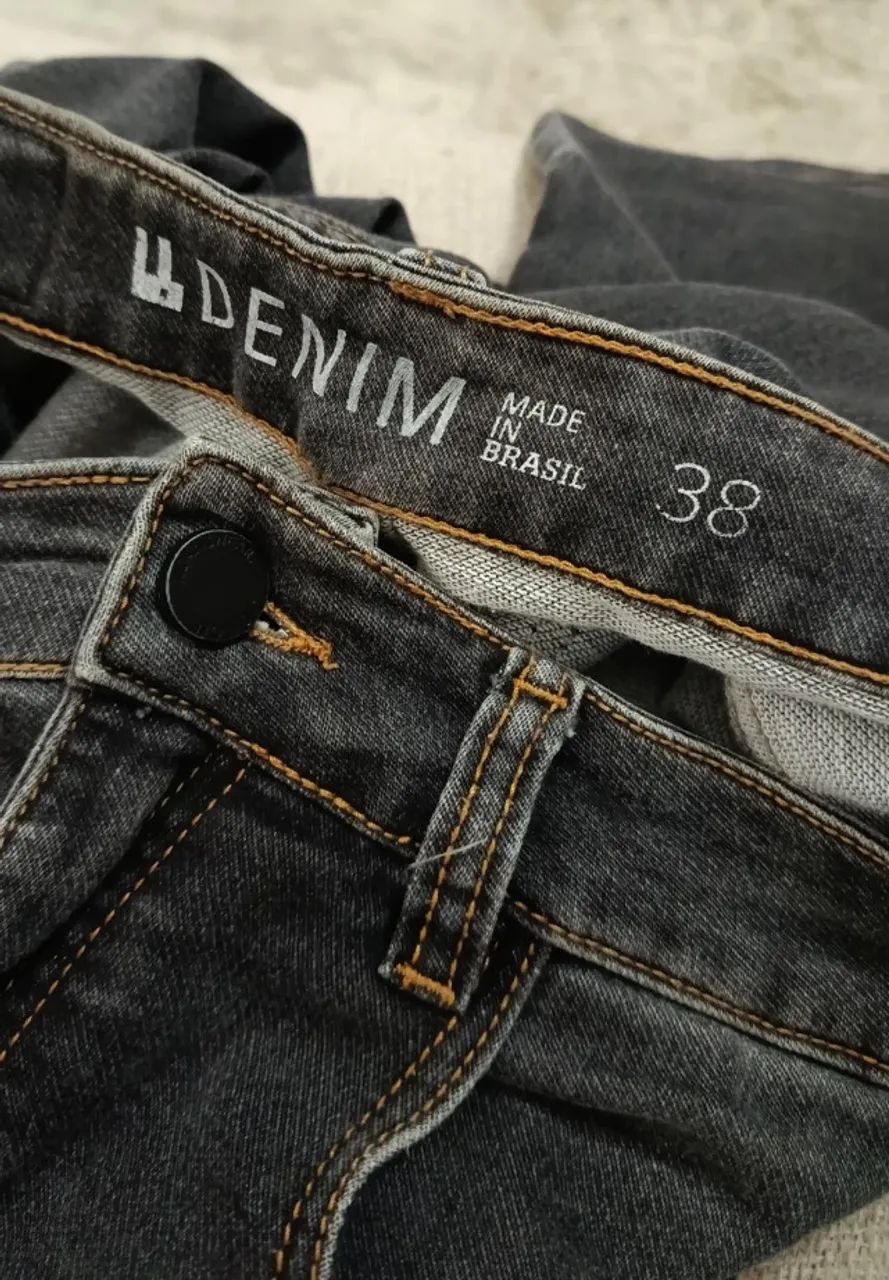 Calça Jeans Foxton Cinza Chumbo 38 - Foto 4
