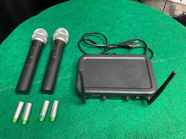 Microfone Sem Fio Duplo Vhf Profissional Vokal Vws-20 Plus - Foto 3