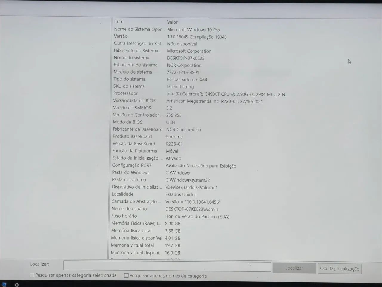 ? AIO Windows 10 2.90Ghz 8GB Ram 120 SSD 8GB RAM Touch-screen-Screen Dedicado - Foto 5