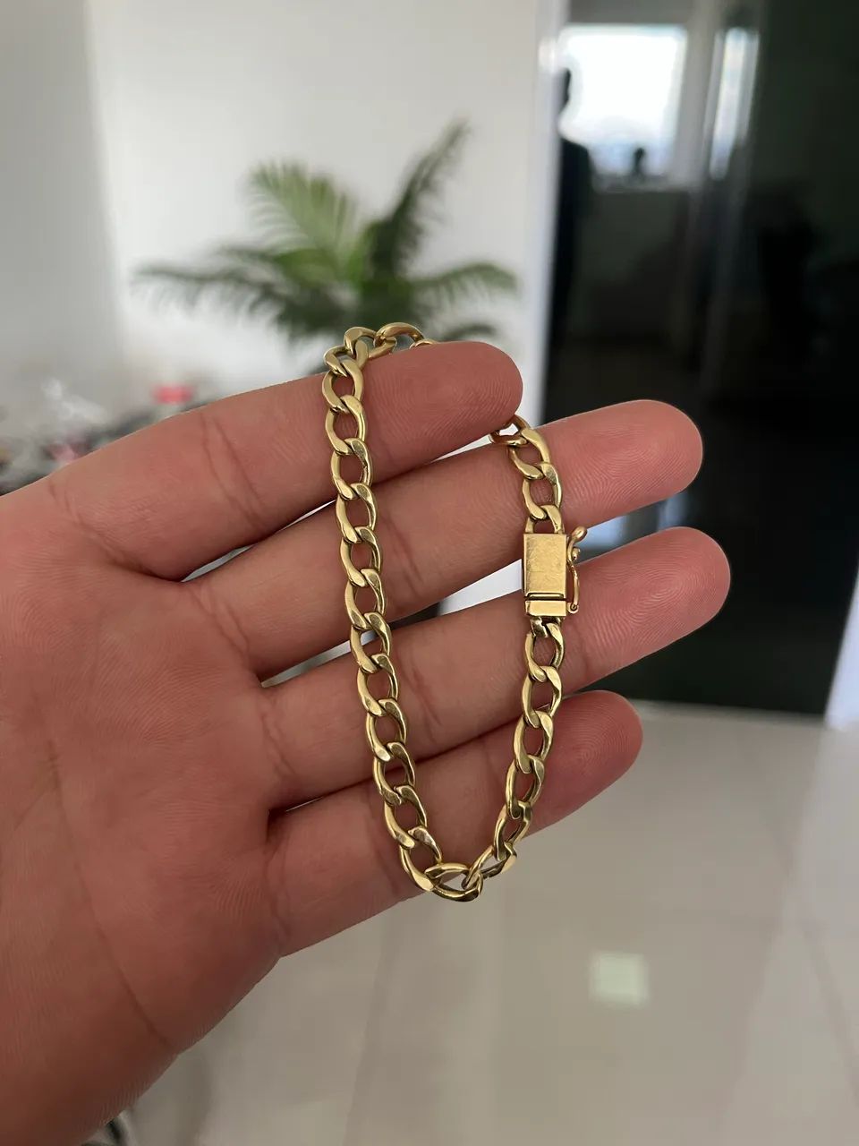Pulseira Grumet fecho gaveta Ouro 18k 