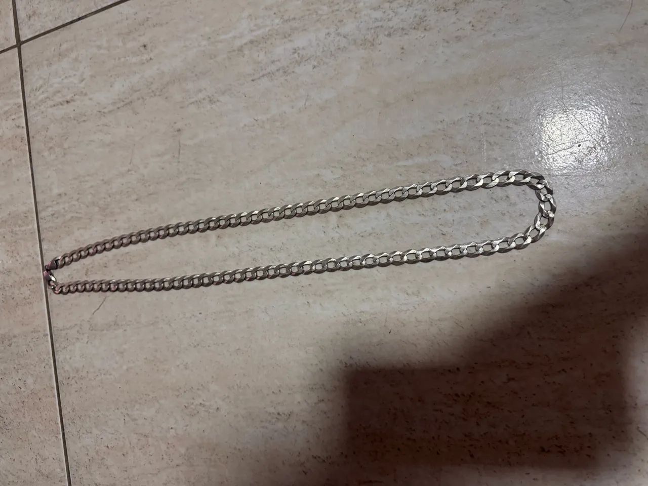 ? CORRENTE DE PRATA 11MM - 80CM À VENDA! ? - Foto 2