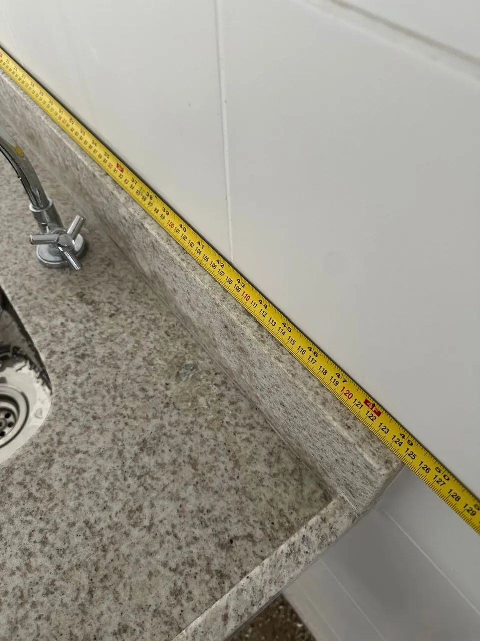 Mármore itaunas para cozinha com Cuba e torneira  - Foto 5