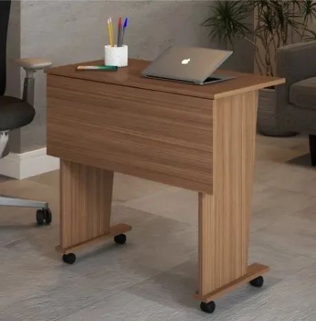 Mesinha com rodinha home office dobrável - Foto 3