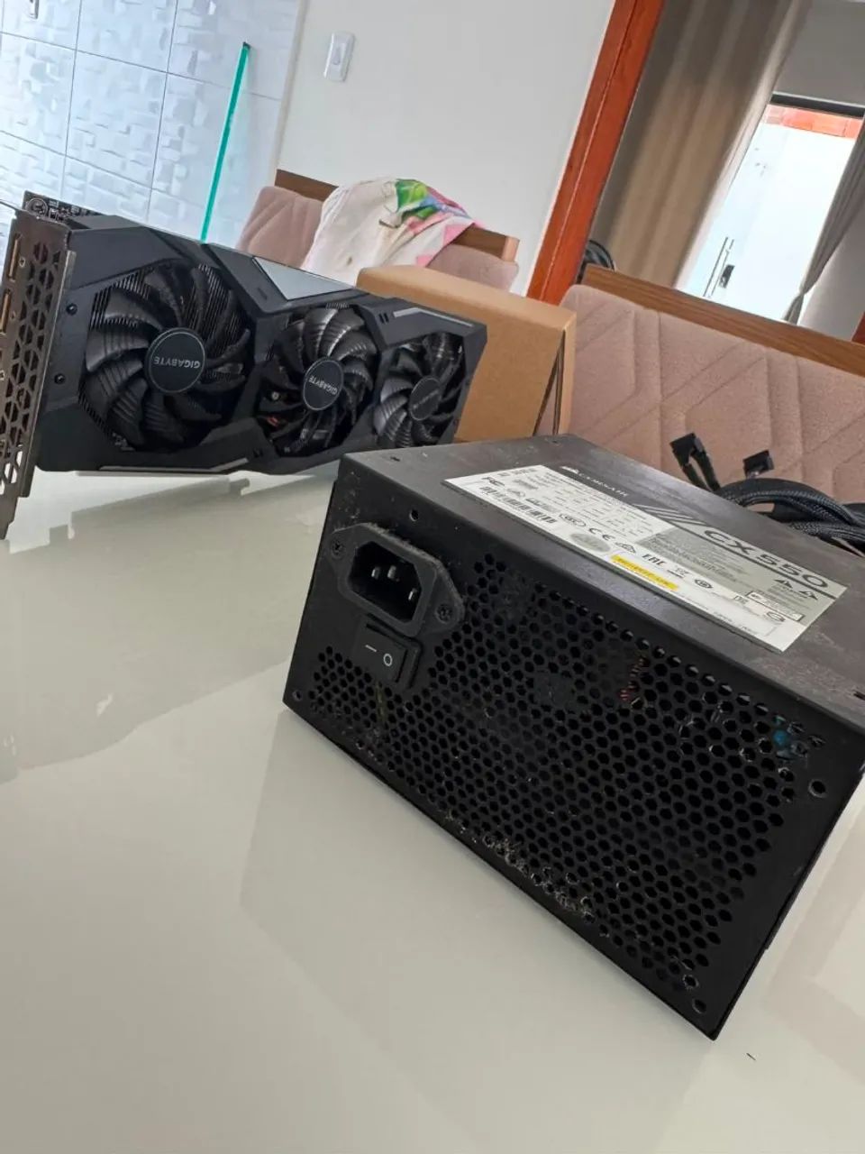 Fonte Corsair 550W usada - Foto 2