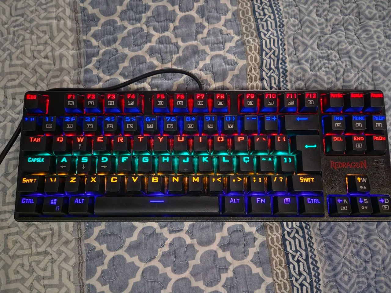 Teclado Mecânico Redragon Daksa switch marrom - Foto 4
